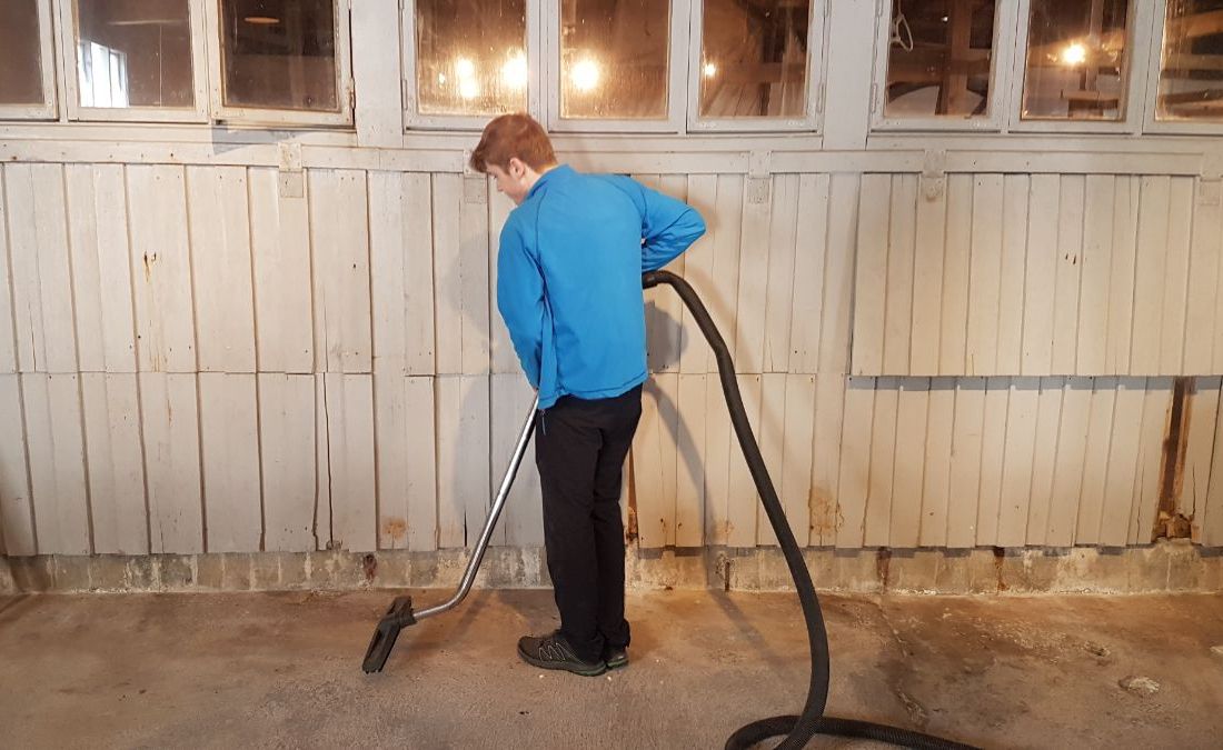 Vasking ved dugnaden på Milnbrygga